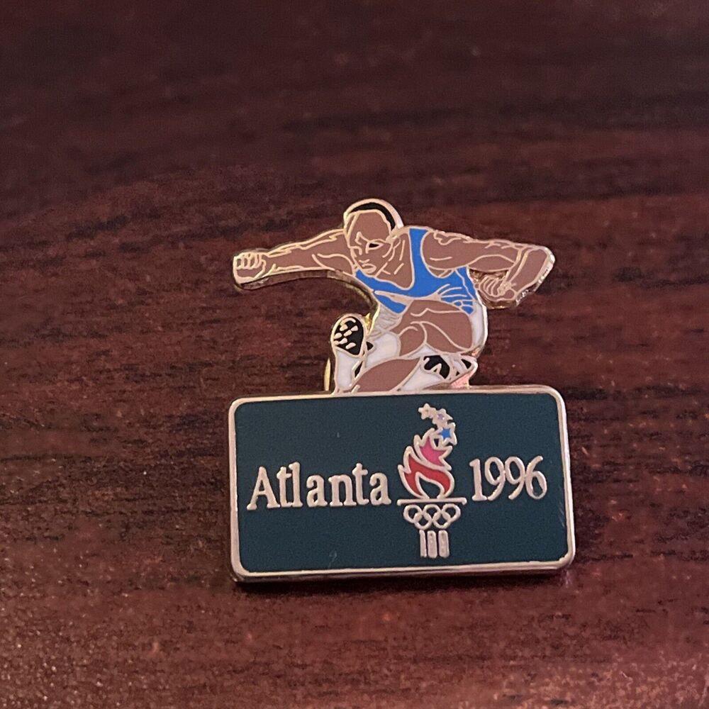 Vintage 1996 Atlanta Olympics Track Running Event Lapel Hat‎ Pin